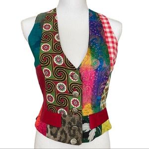 Todd Oldham Times Seven 7 90s 70s vintage vest